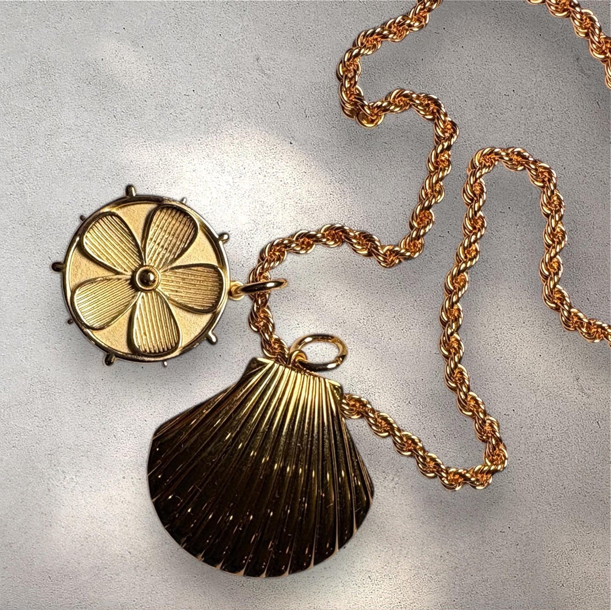 Gold Plated Seashell Charm