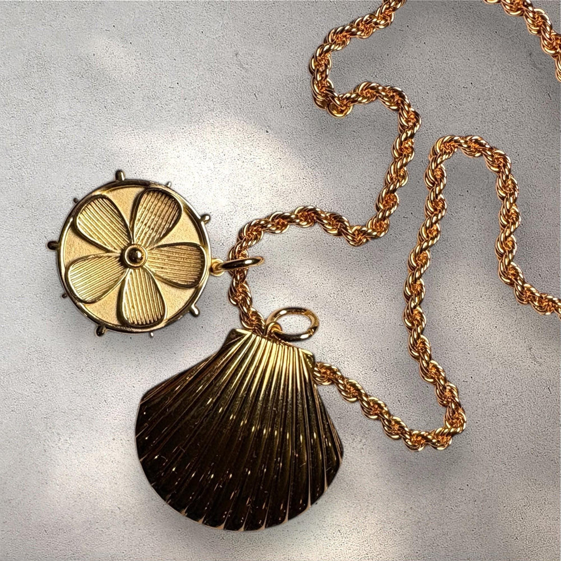 Gold Plated Seashell Charm