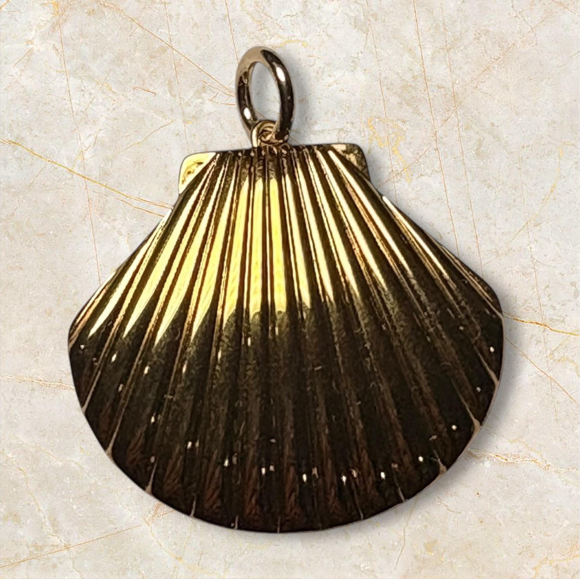 Gold Plated Seashell Charm