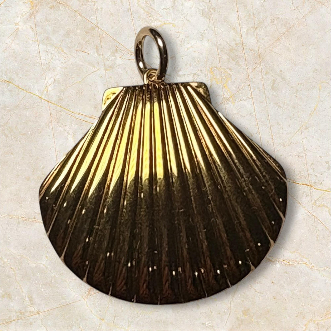 Gold Plated Seashell Charm
