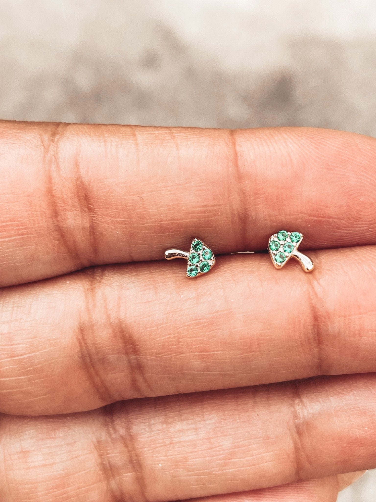 Mushroom Stud Earrings