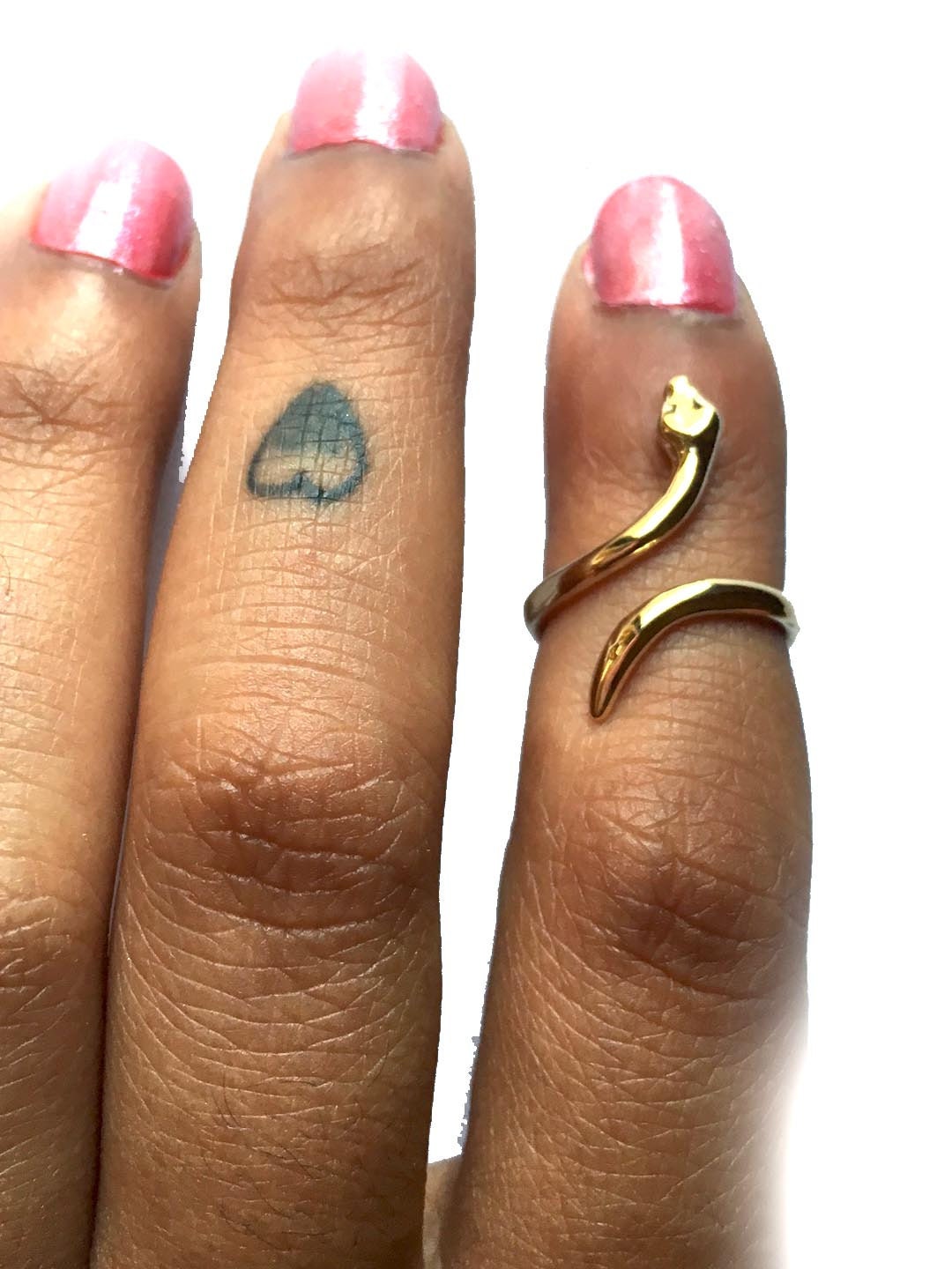 Silver Snake Midi Ring