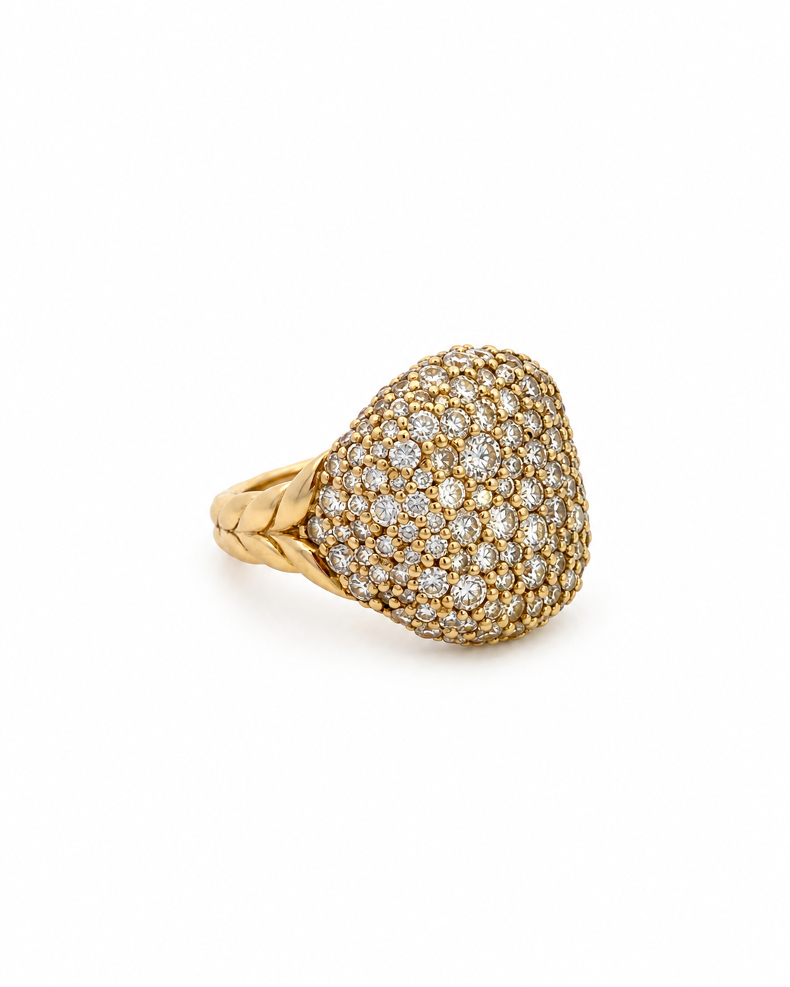 Diamond Encrusted Pinky Ring