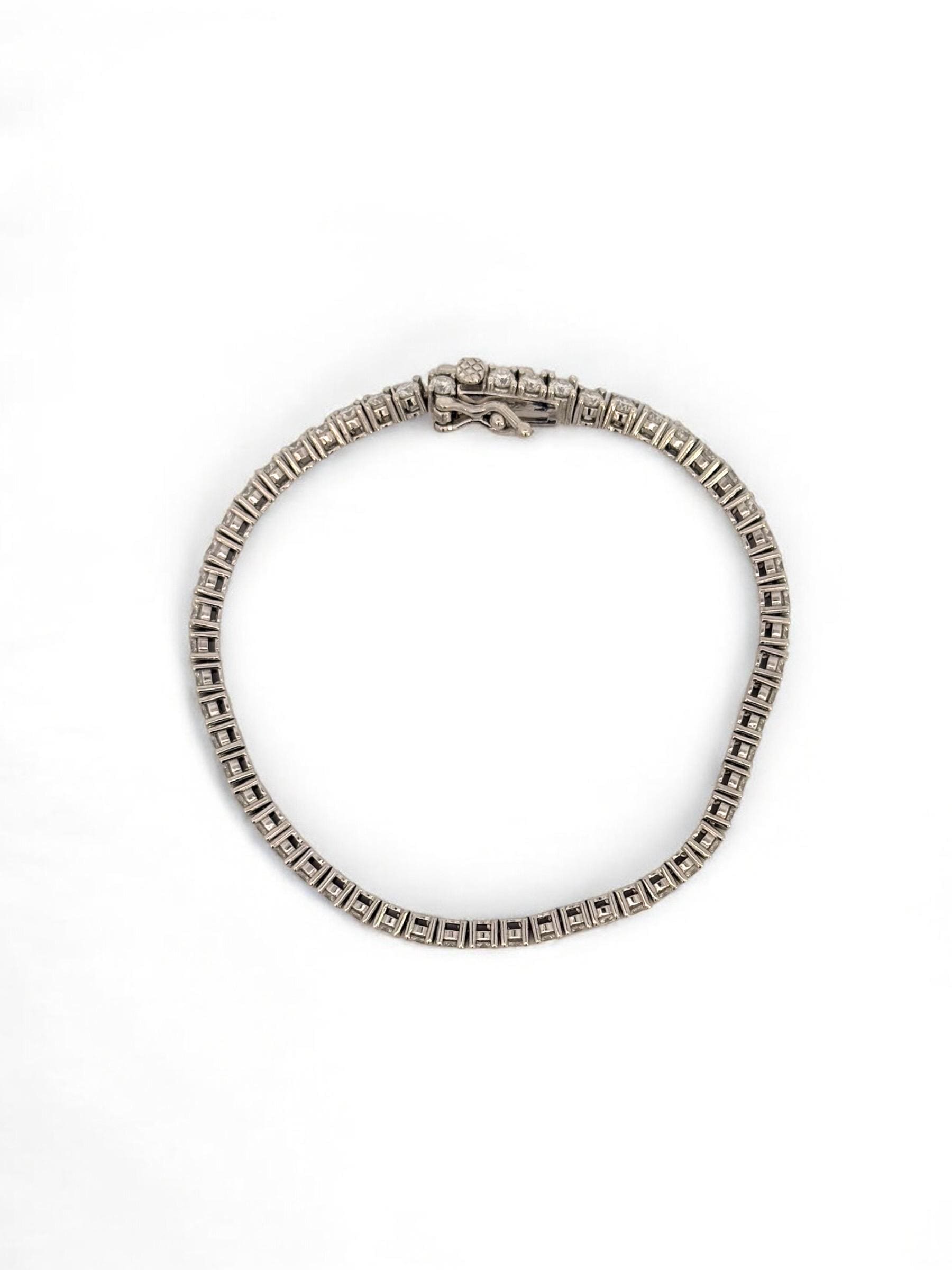 Moissanite Tennis Bracelet • Sterling Silver Sparkle, Elegant Gift