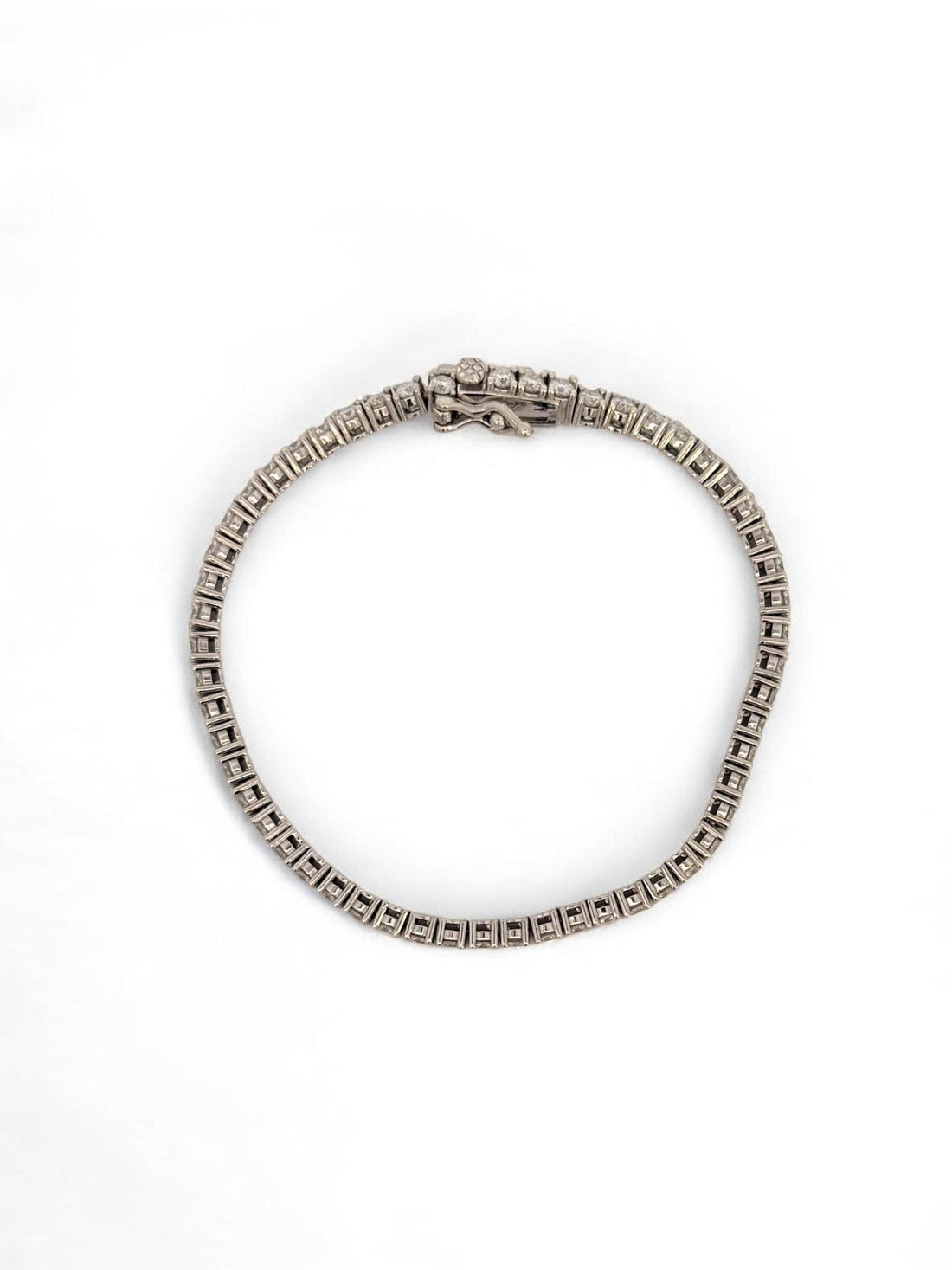 Moissanite Tennis Bracelet • Sterling Silver Sparkle, Elegant Gift