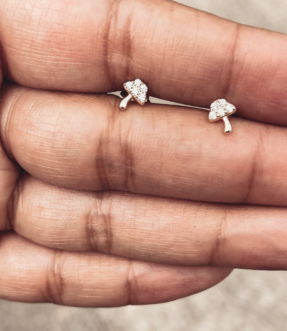 Mushroom Stud Earrings