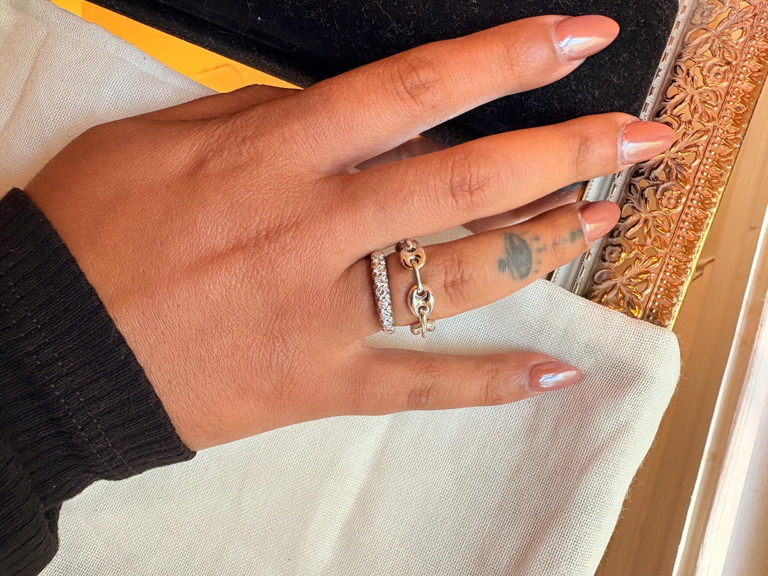 Sterling Silver Mariner Link Chain Ring