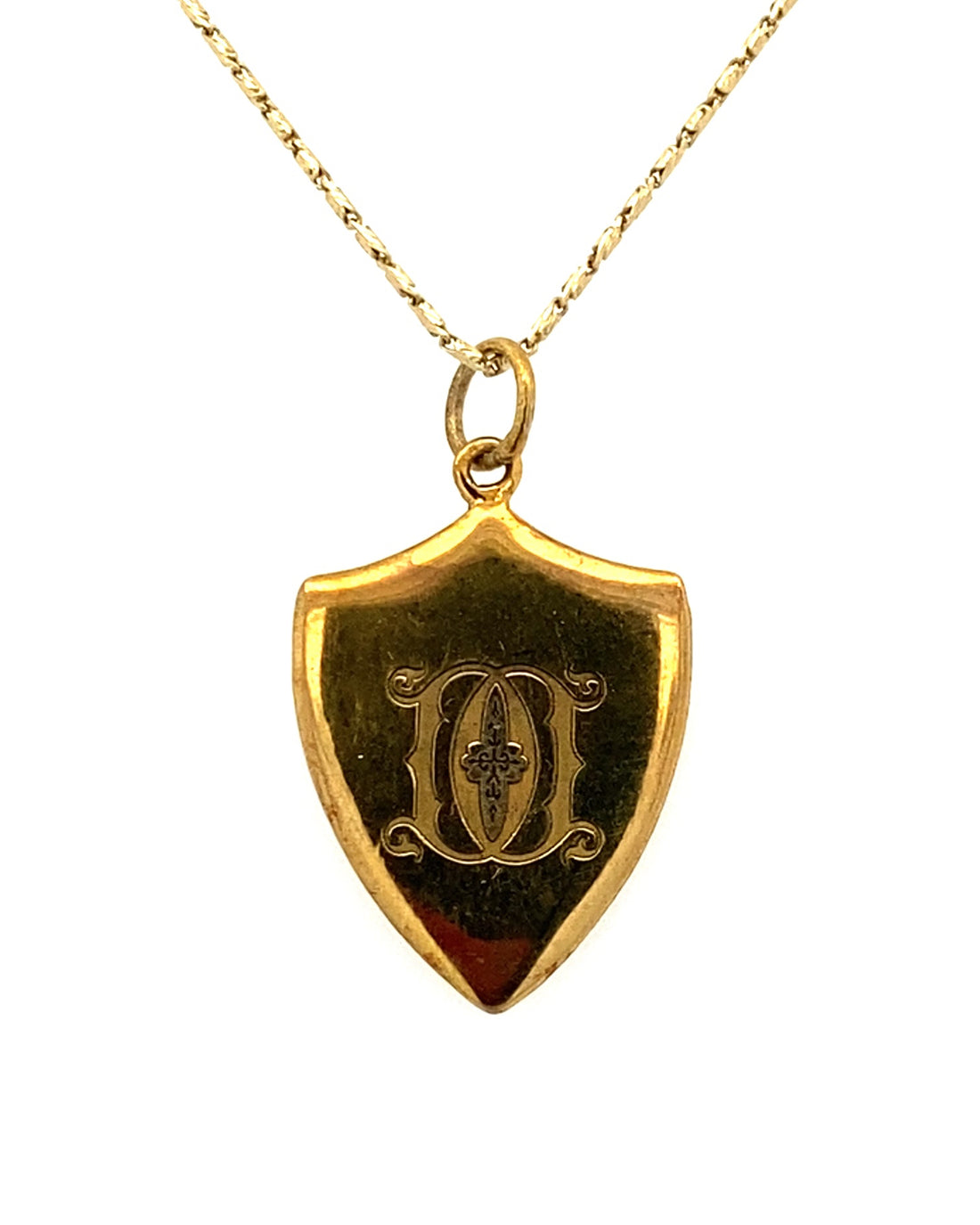 Regal Shield with Initial Pendant