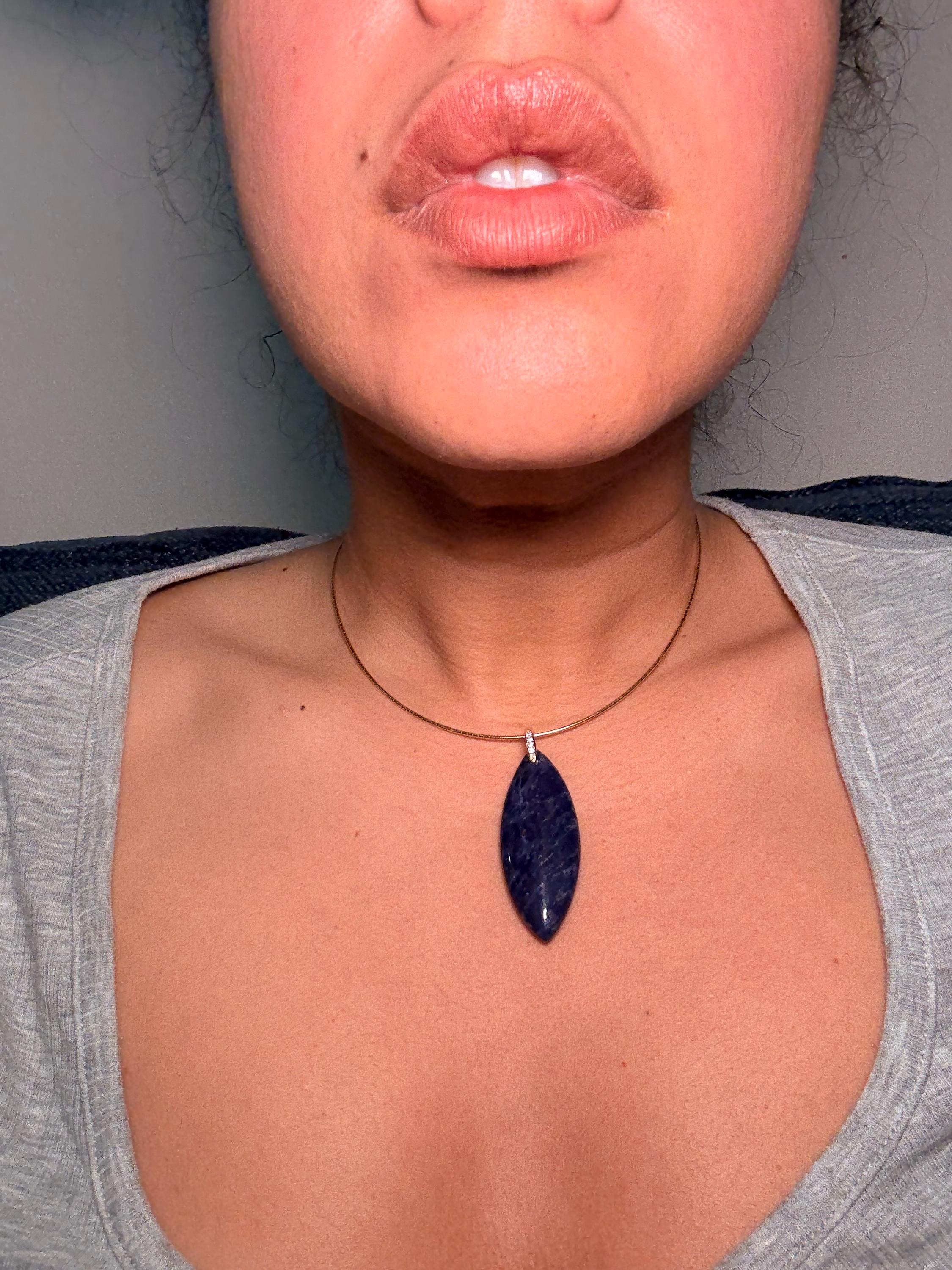 Lapis Lazuli Spear Pendant