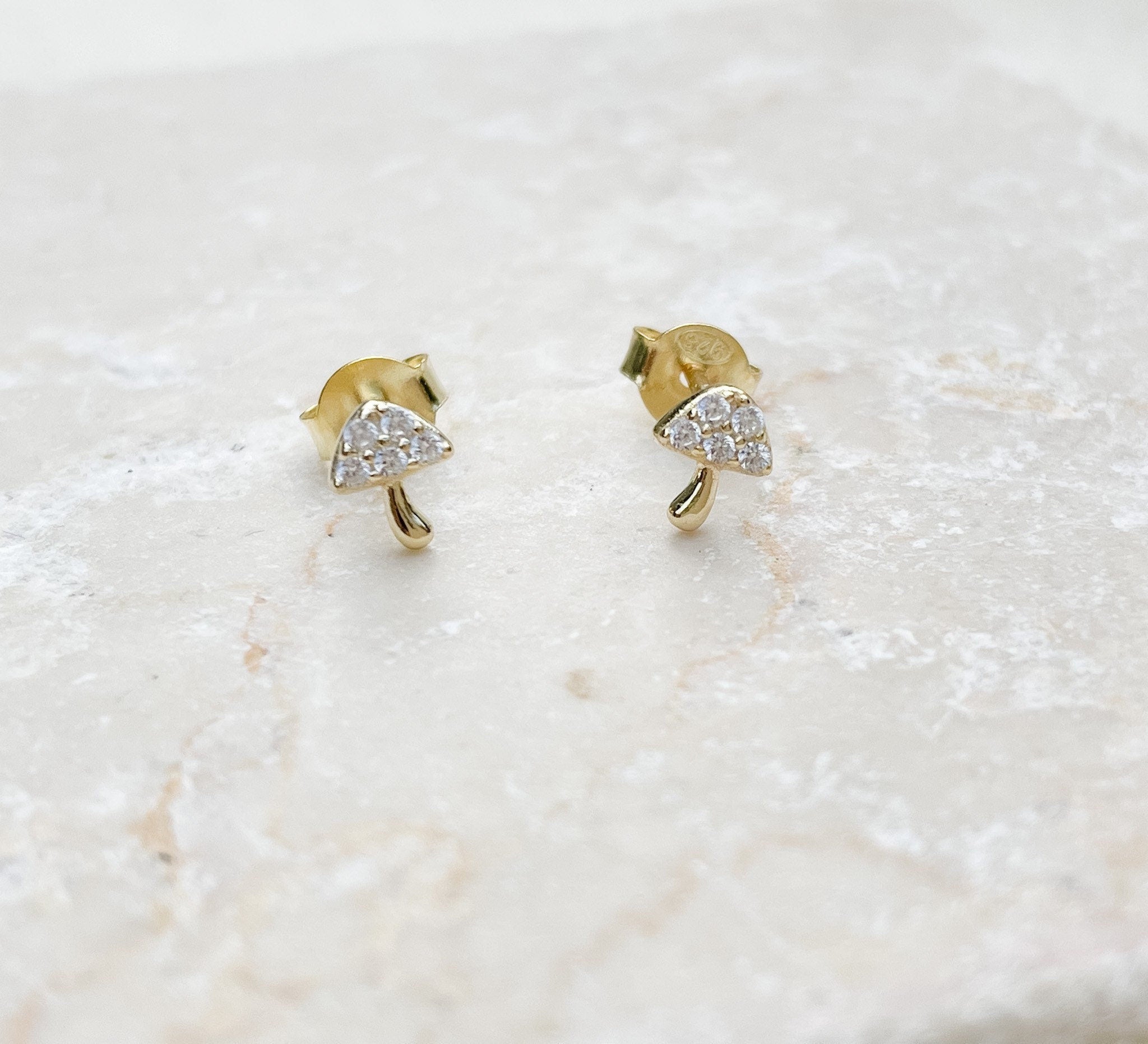 Mushroom Stud Earrings