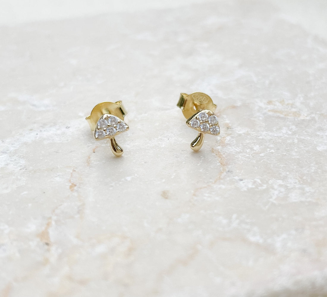 Mushroom Stud Earrings