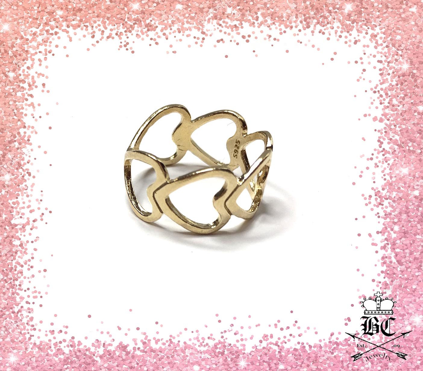 Open Hearts Ring
