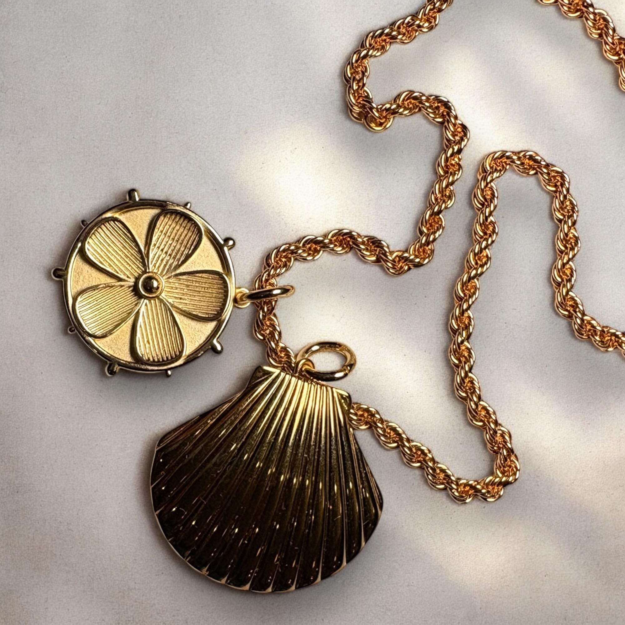 Gold Plated Seashell Charm