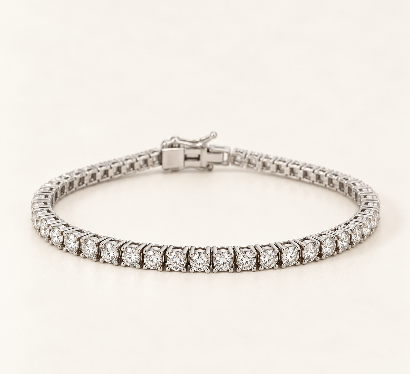 Moissanite Tennis Bracelet • Sterling Silver Sparkle, Elegant Gift