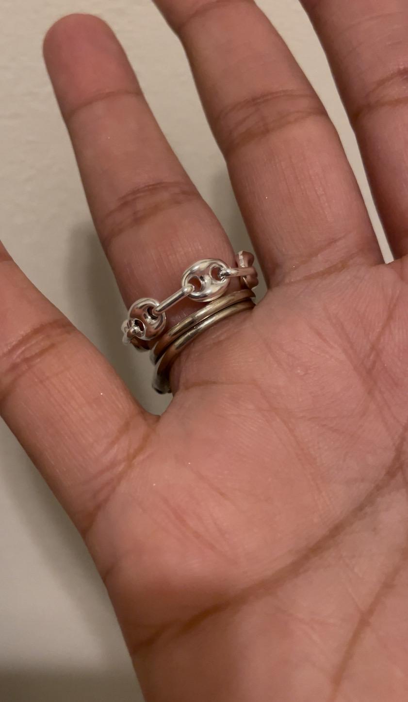 Sterling Silver Mariner Link Chain Ring