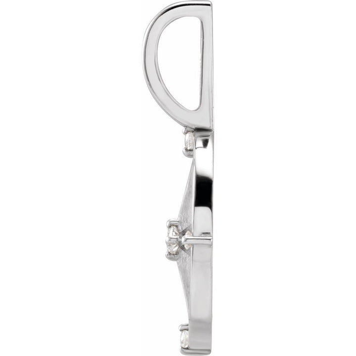 Diamond Compass Charm