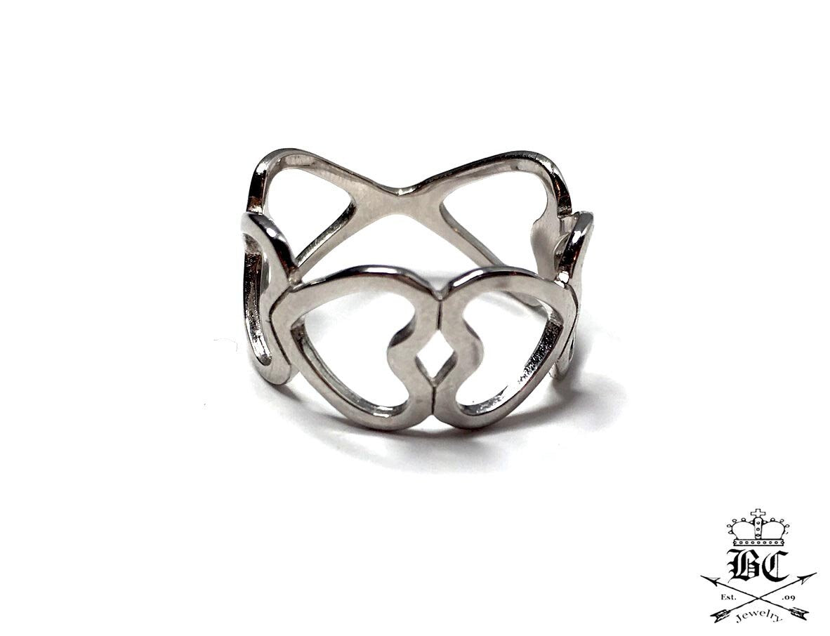 Open Hearts Ring