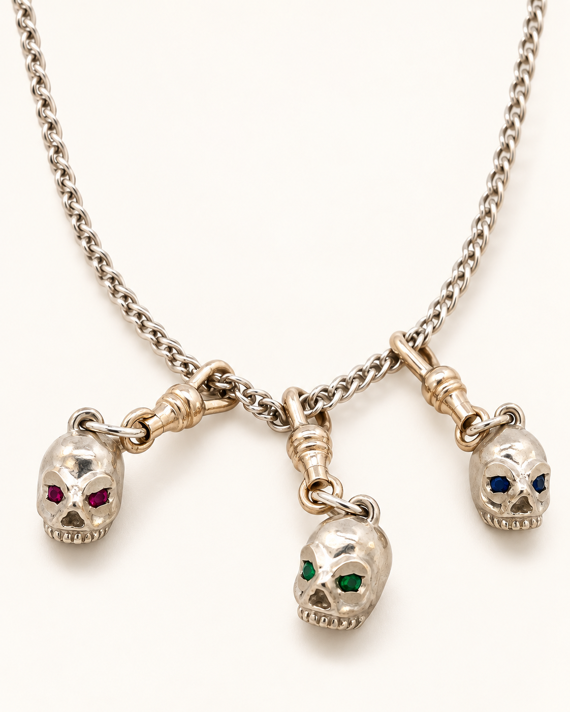 Silver Skull Charms