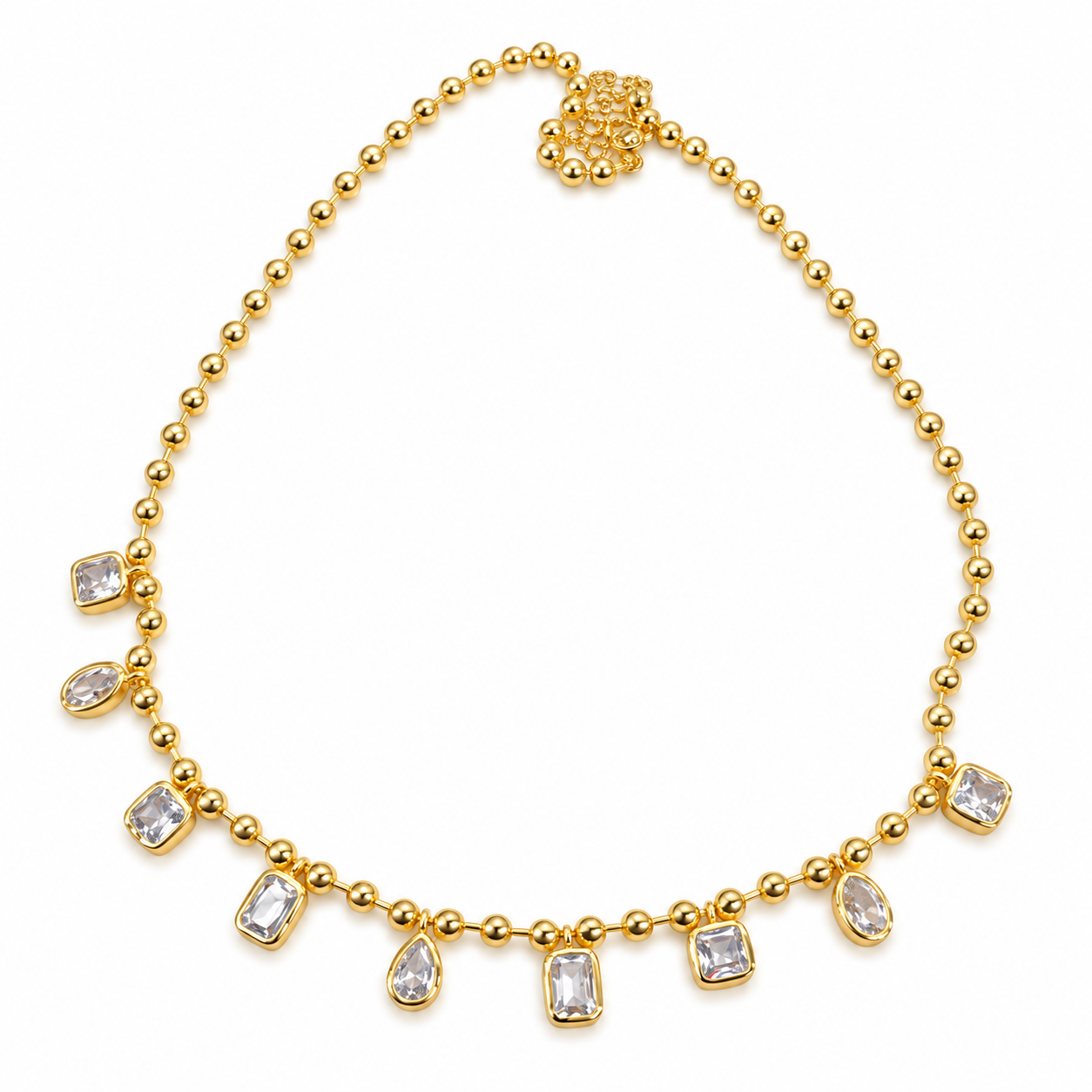 Bezel Drop Necklace