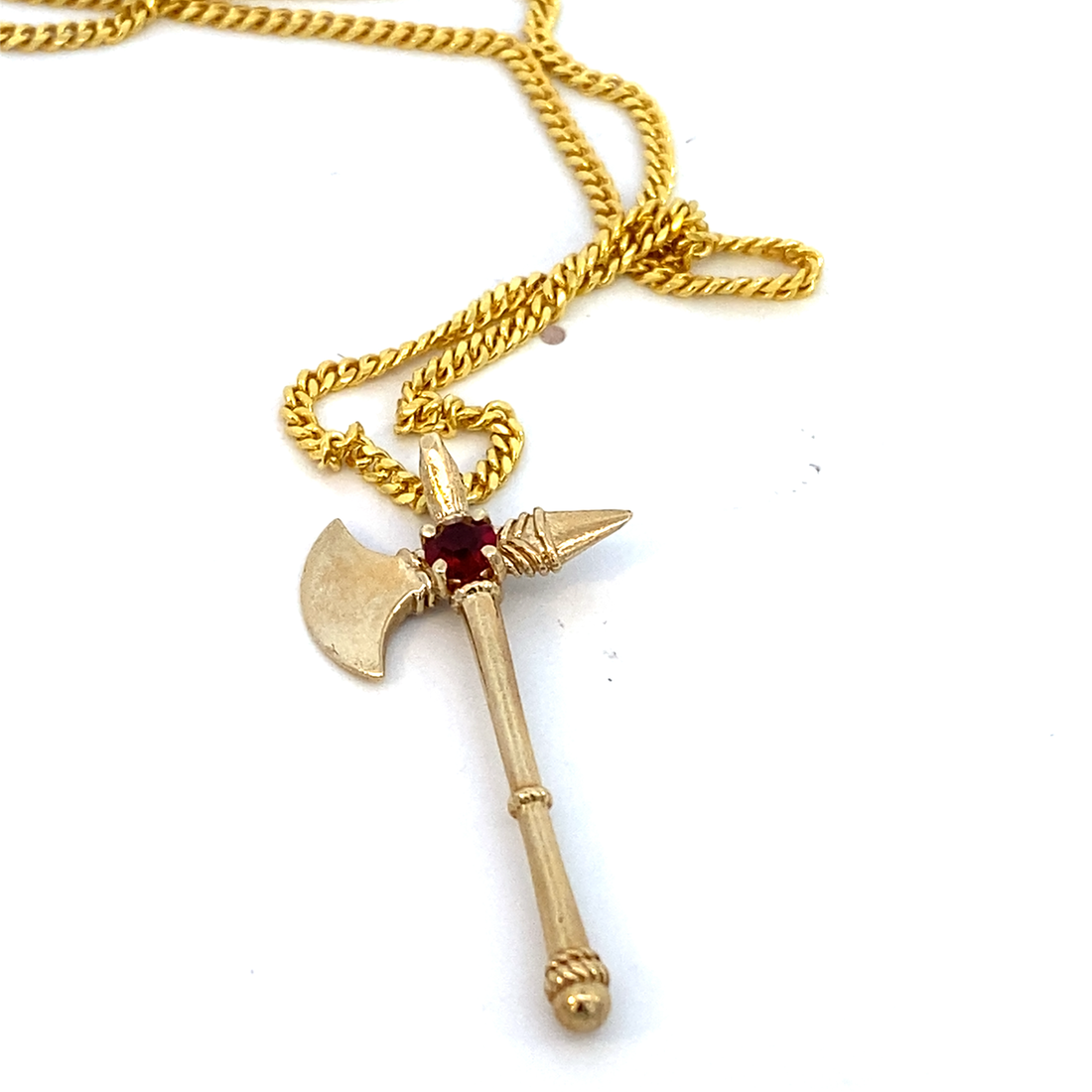 Brass Battle Axe Charm