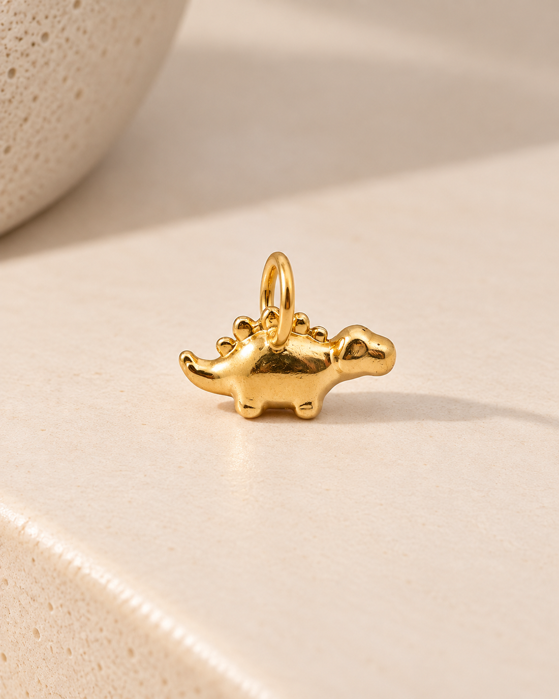 Baby Stegosaurus Charm