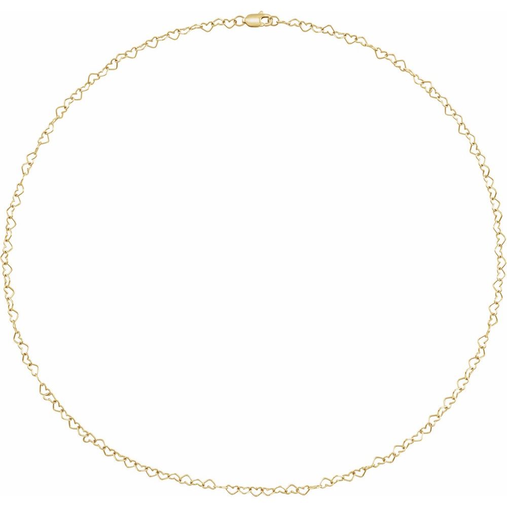 Gold Heart Chain Anklet