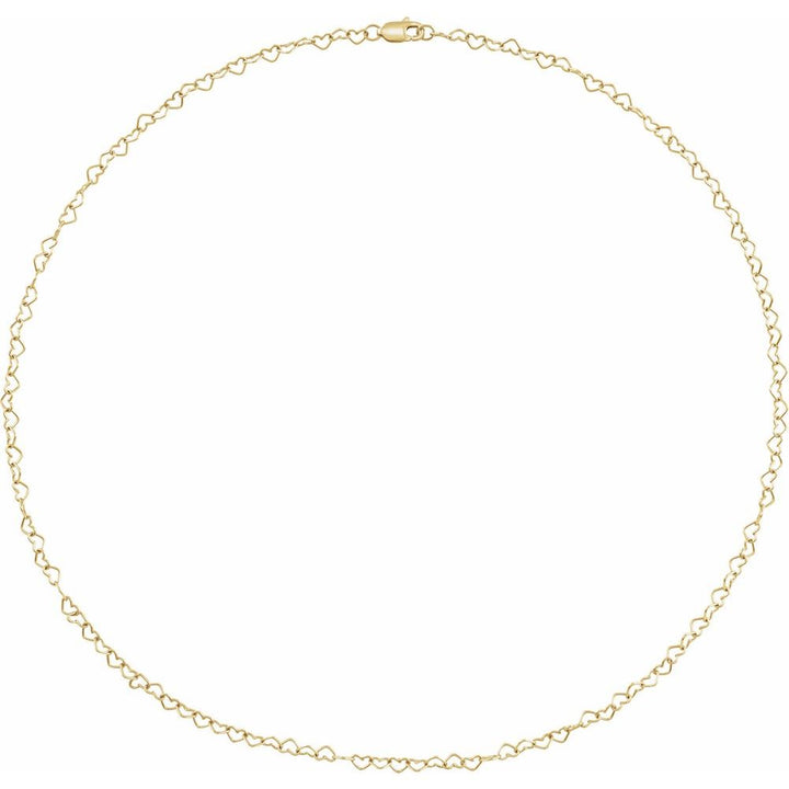 Gold Heart Chain Anklet