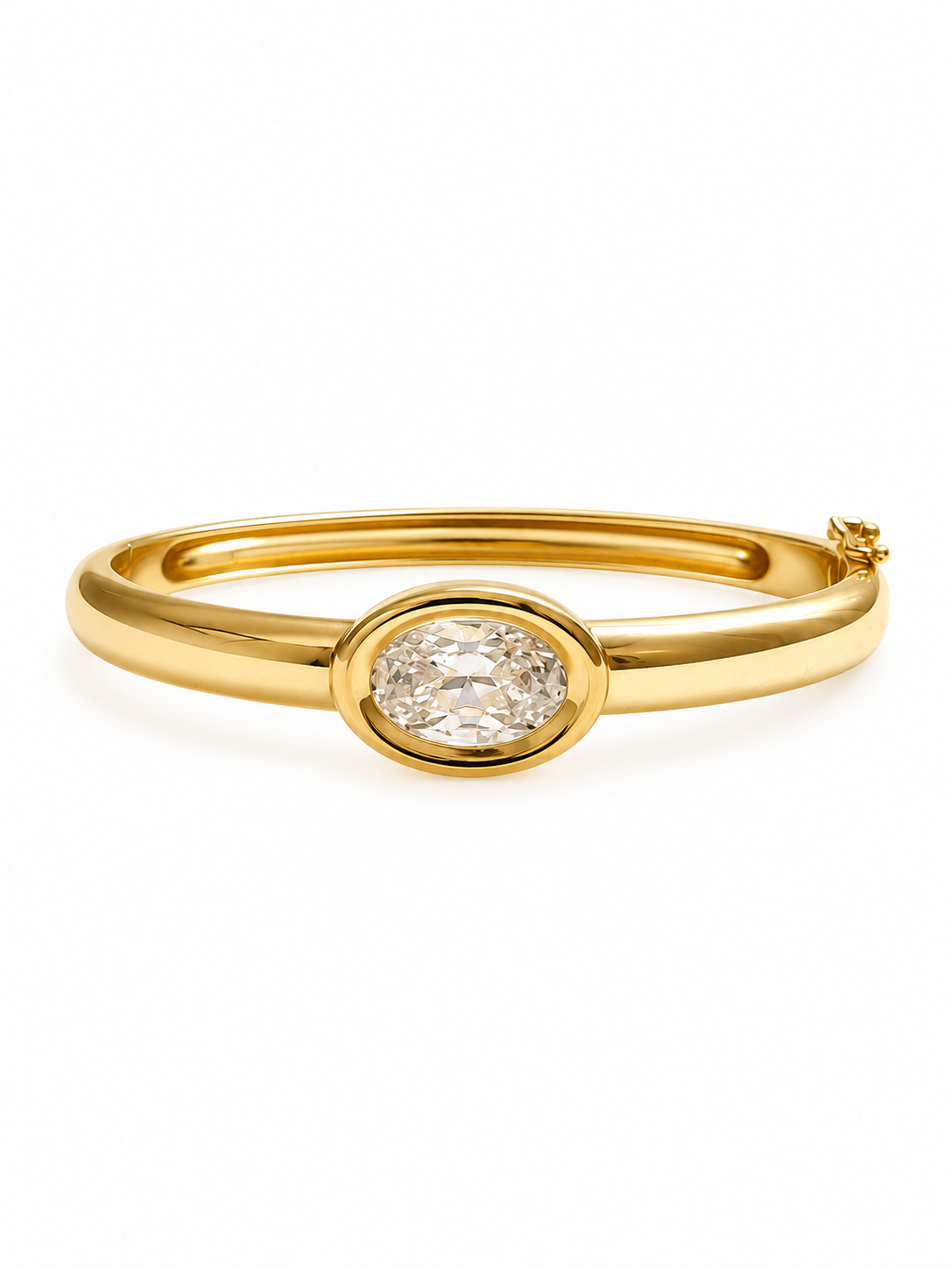 Oval Bezel Bangle