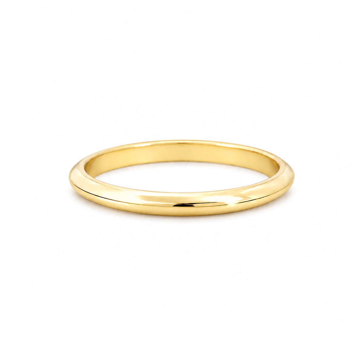 Knife Edge 14KT Gold Stacking Band
