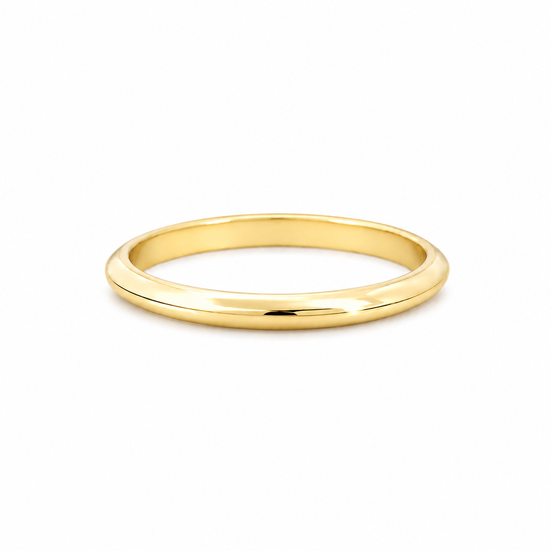 Knife Edge 14KT Gold Stacking Band