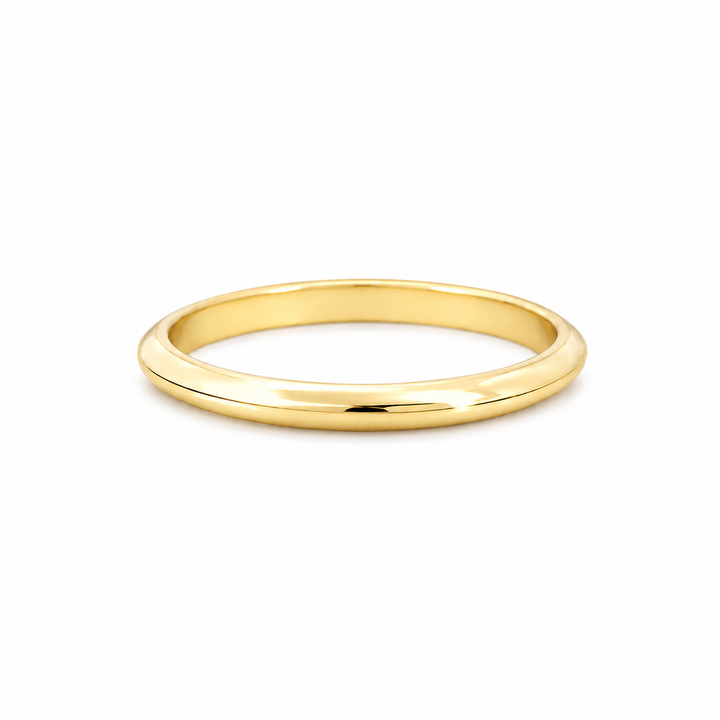 Knife Edge 14KT Gold Stacking Band
