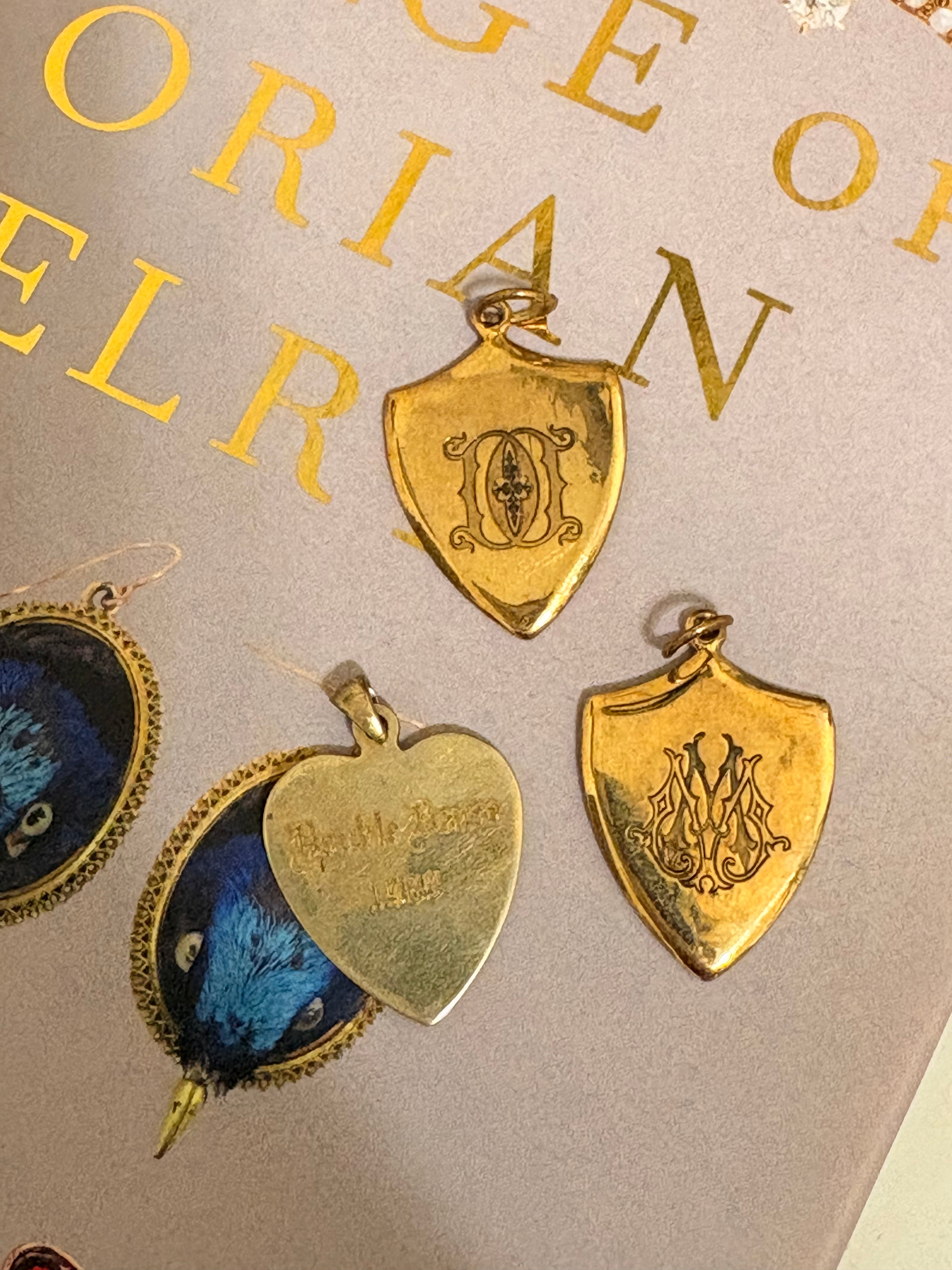 Regal Shield with Initial Pendant