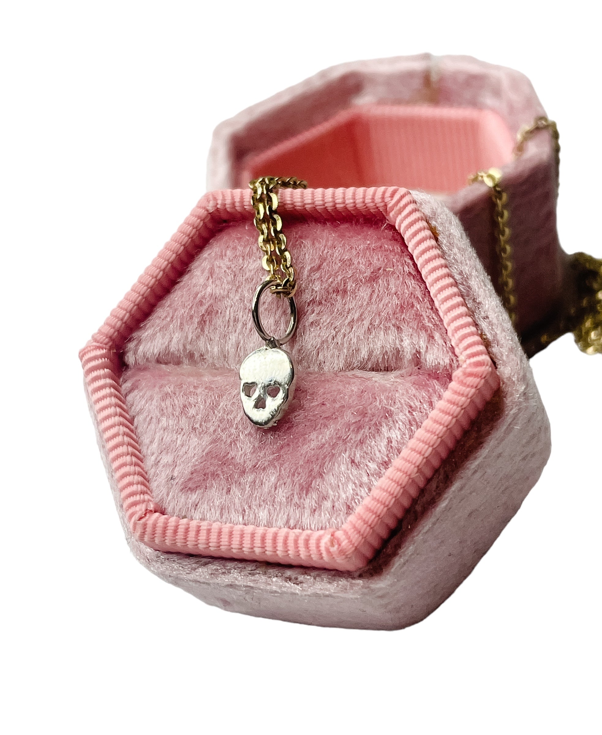 Heart Eyes Skull Charm