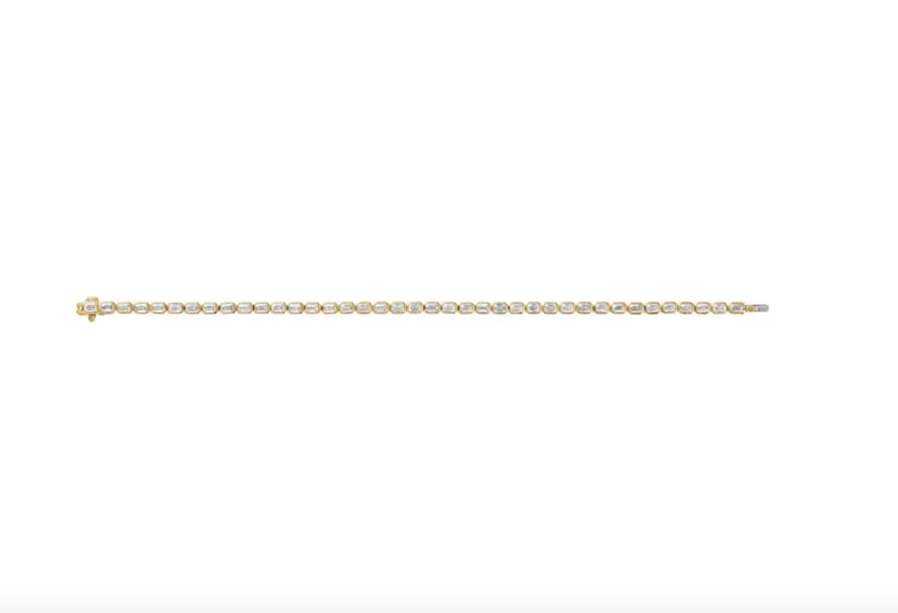 Emerald Lab Grown Tennis Bracelet