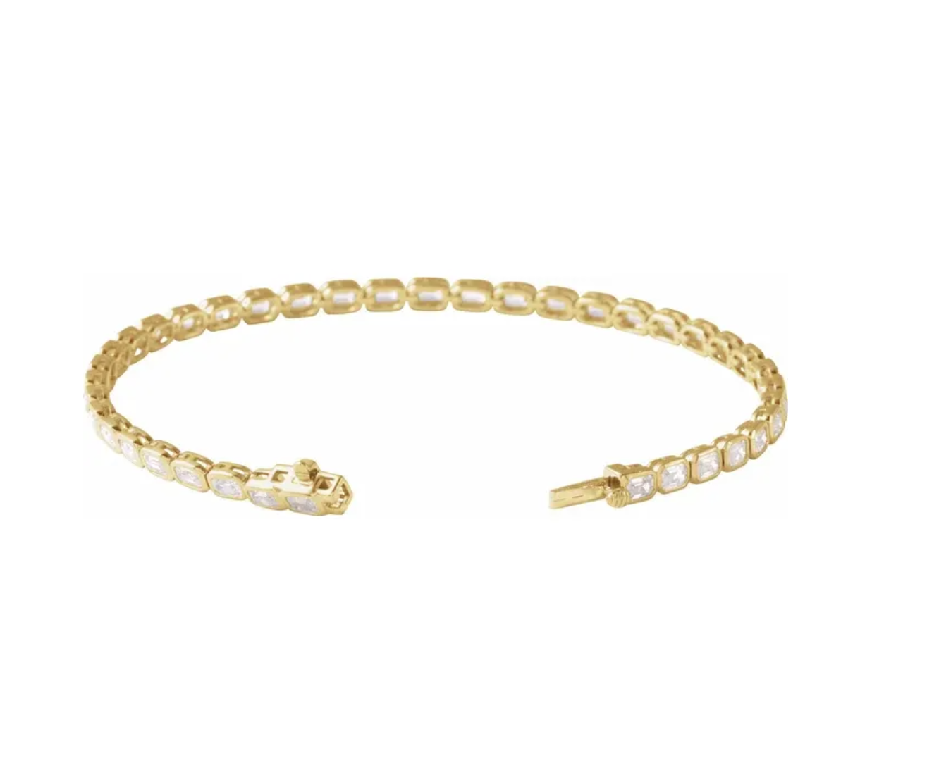 Emerald Lab Grown Tennis Bracelet
