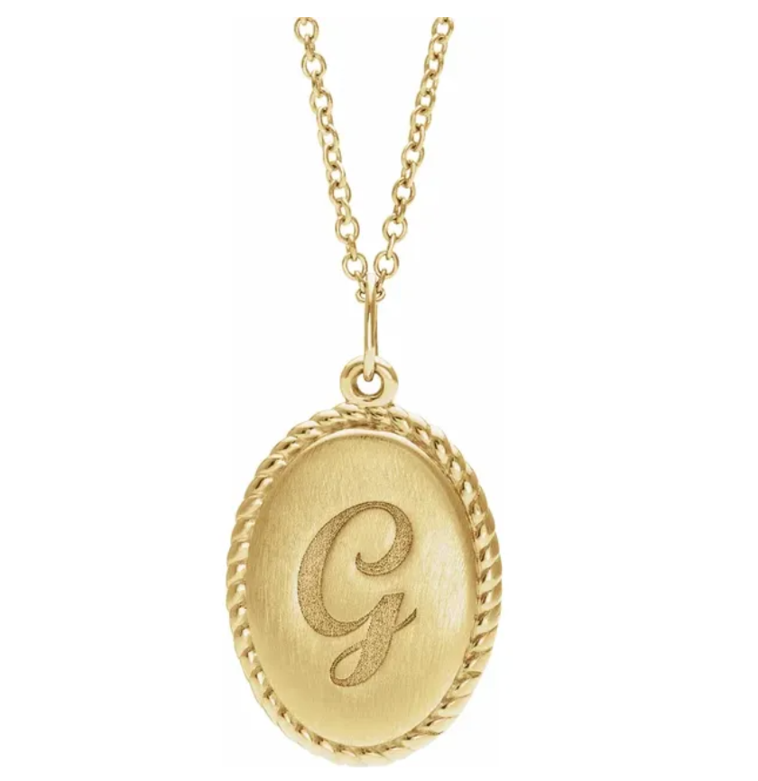 Oval Engravable Charm