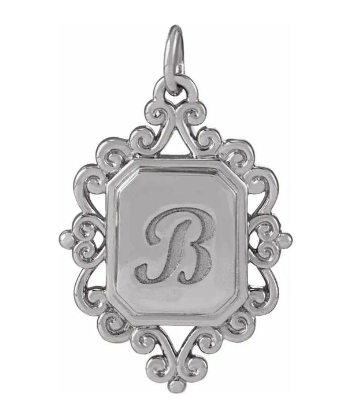 Charms (Antique-Style) Engravable Pendant