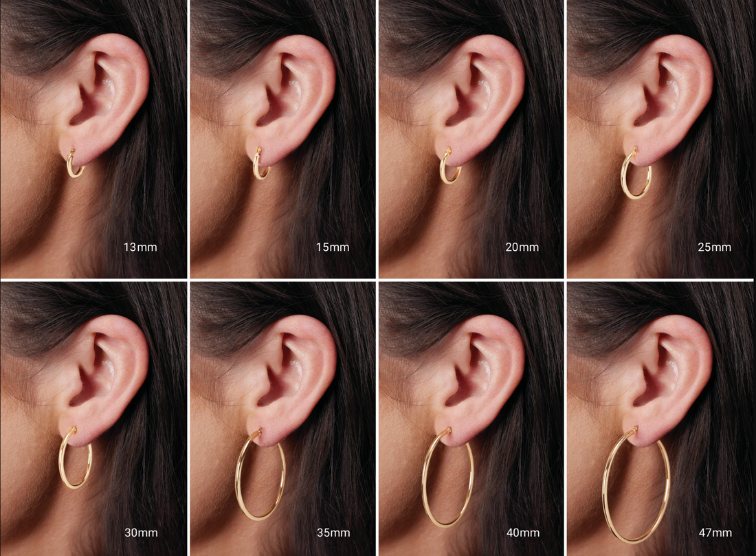 Jumbo Gold Uptown Hoop Earrings