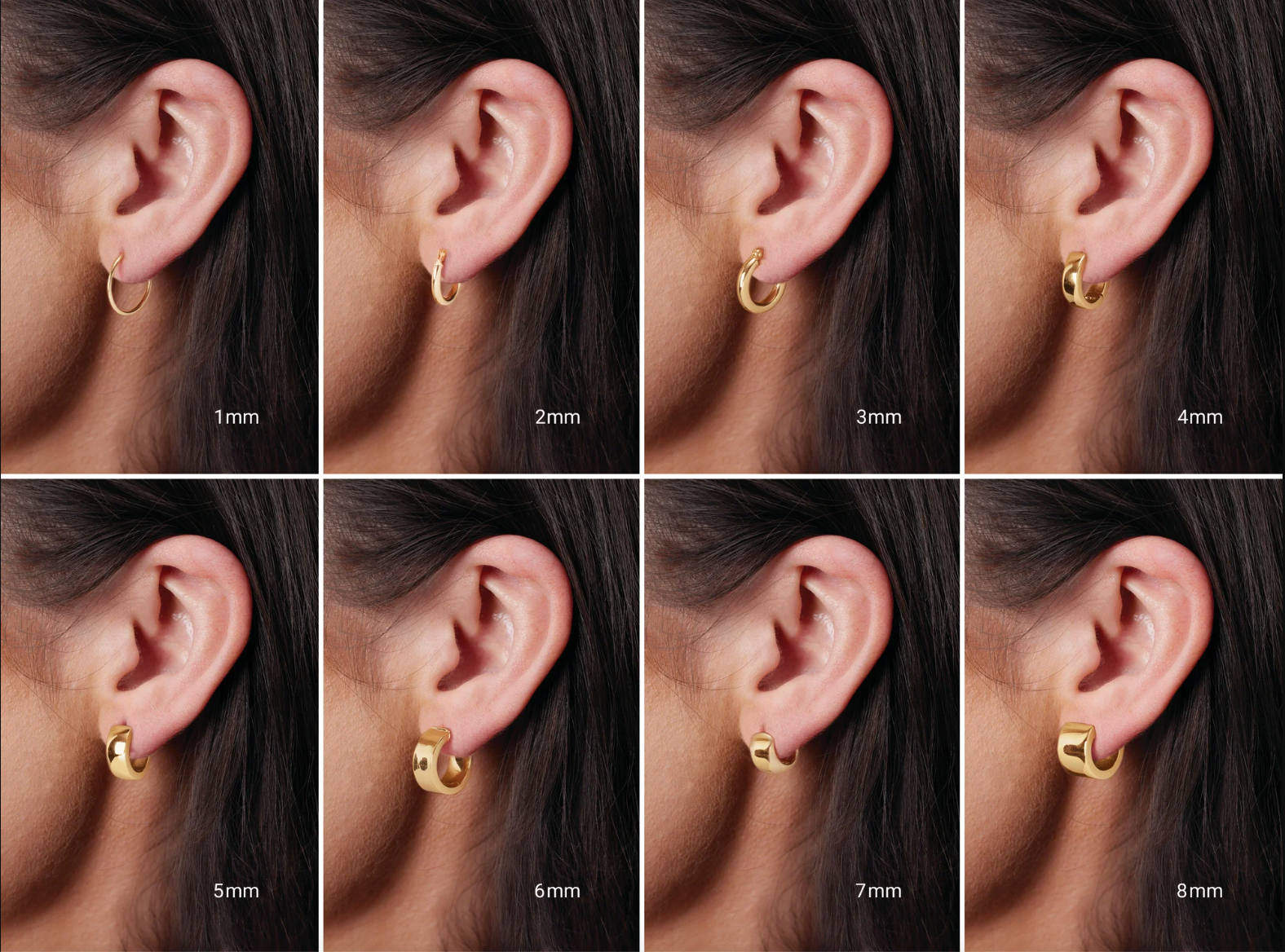 Jumbo Gold Uptown Hoop Earrings