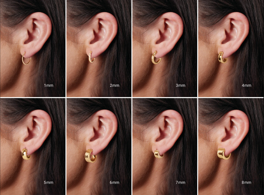 Jumbo Gold Uptown Hoop Earrings