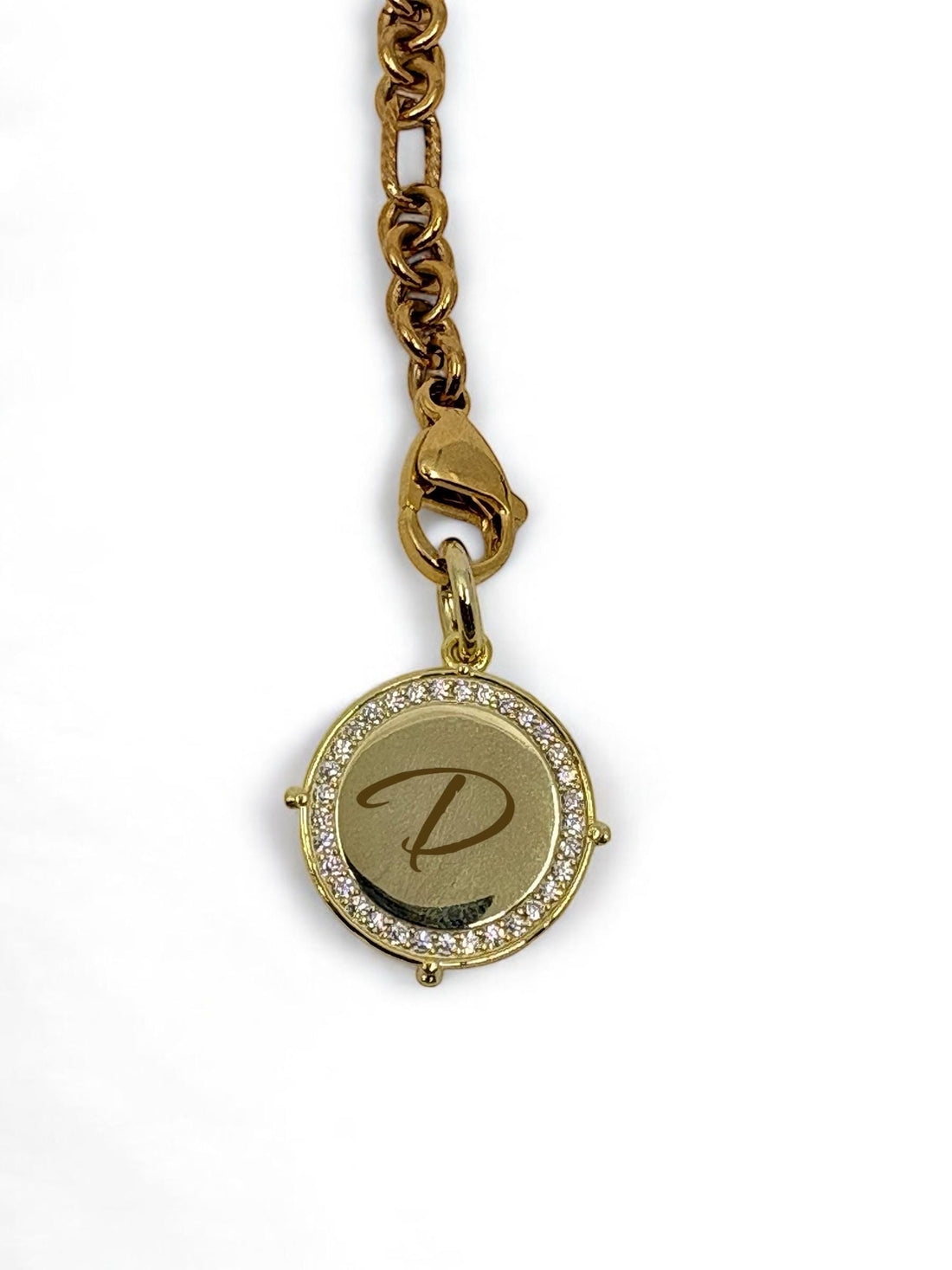 Empire engravable pendant necklace. Personalized pendant .