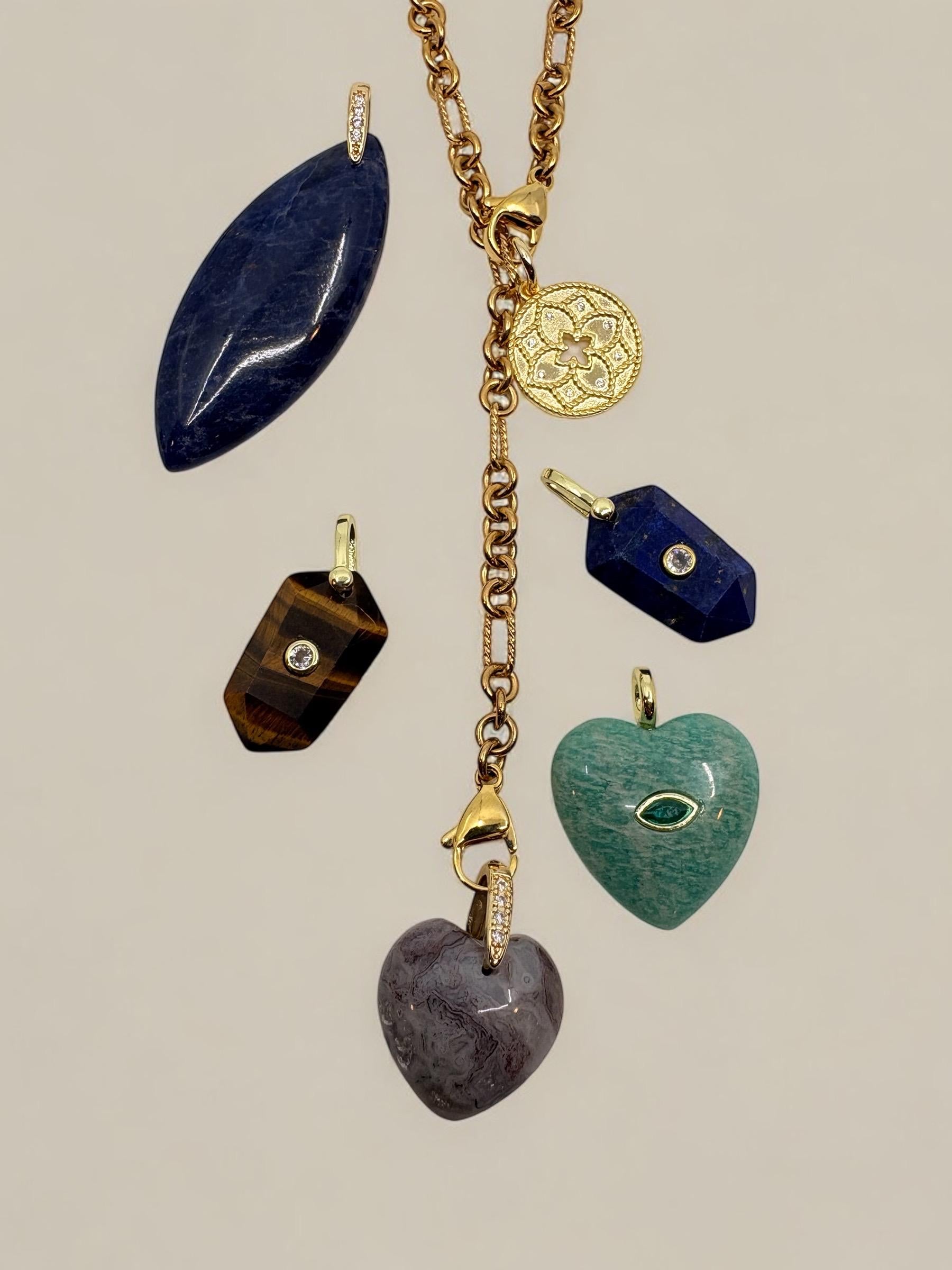 Gemstone Pendulum Charm