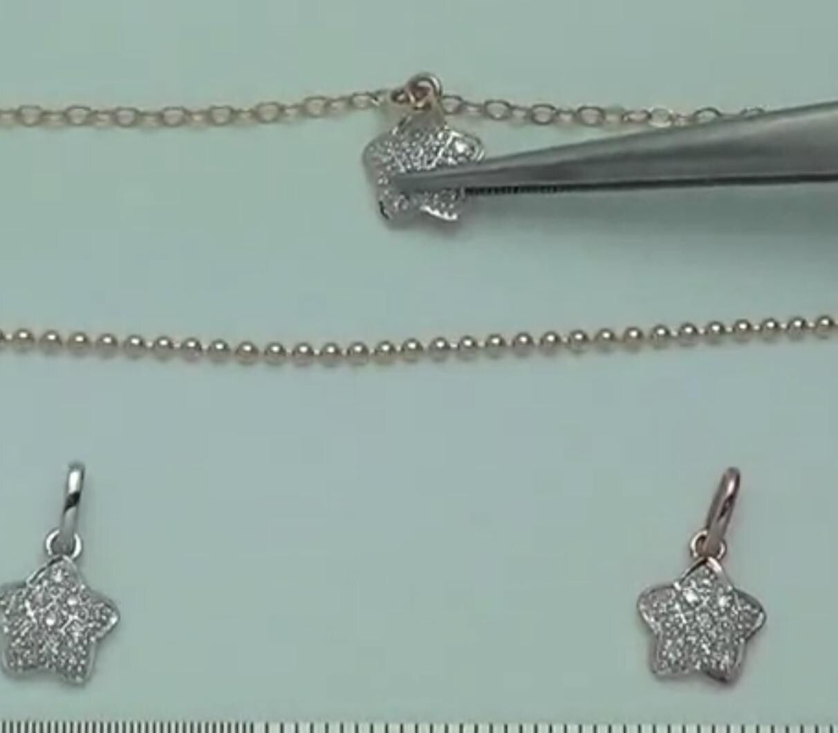 Gold Diamond Star Charm
