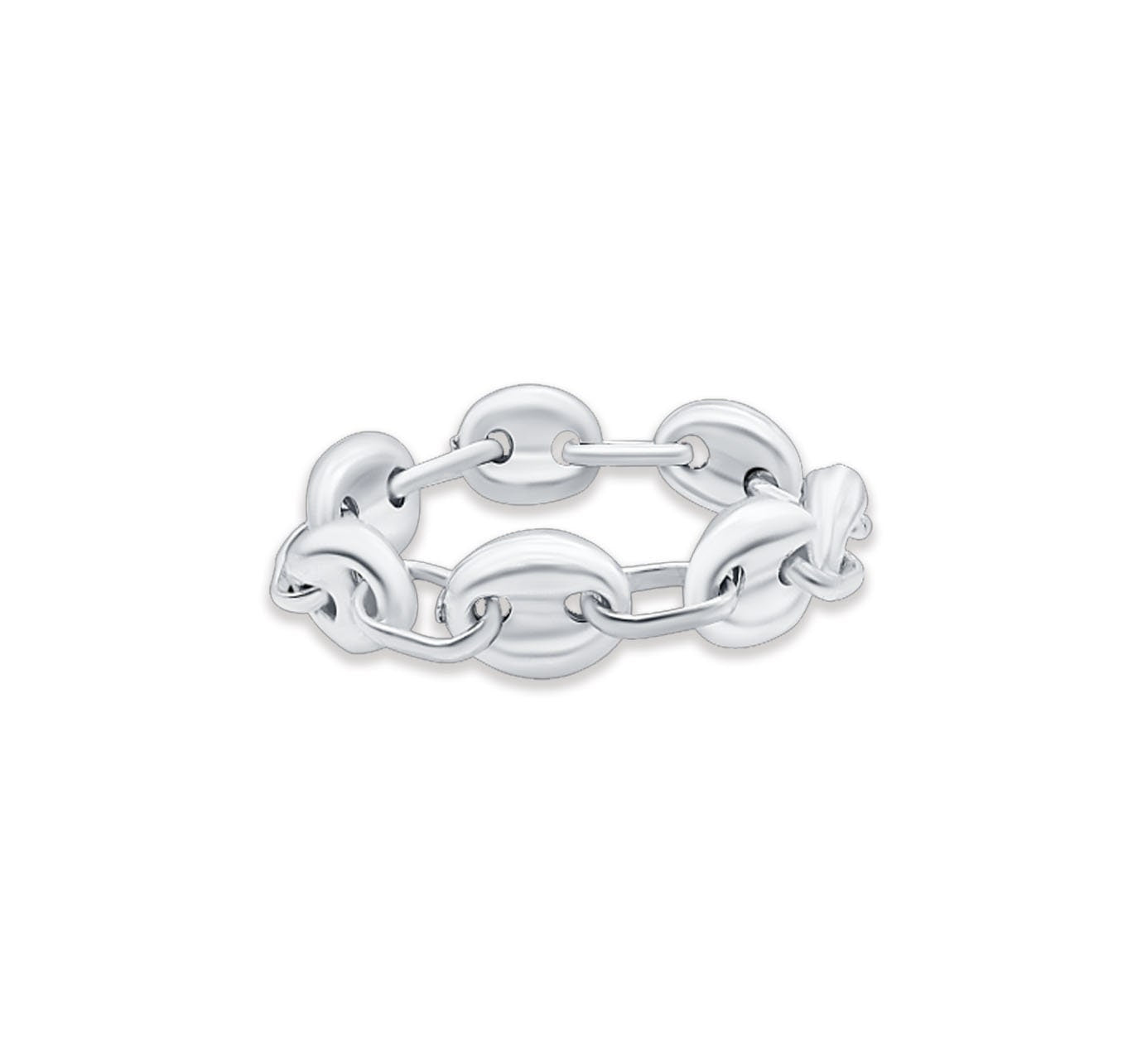 Sterling Silver Mariner Link Chain Ring