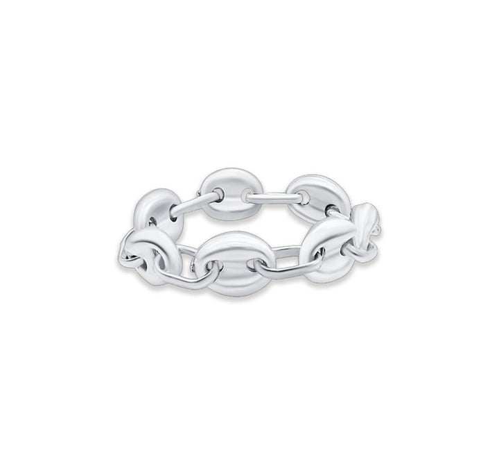 Sterling Silver Mariner Link Chain Ring