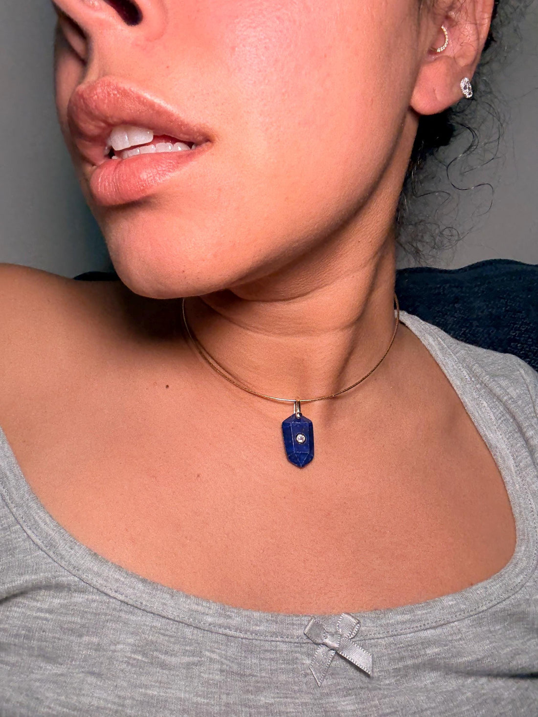 Gemstone Pendulum Charm