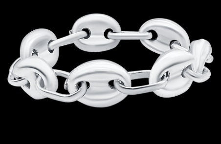 Sterling Silver Mariner Link Chain Ring