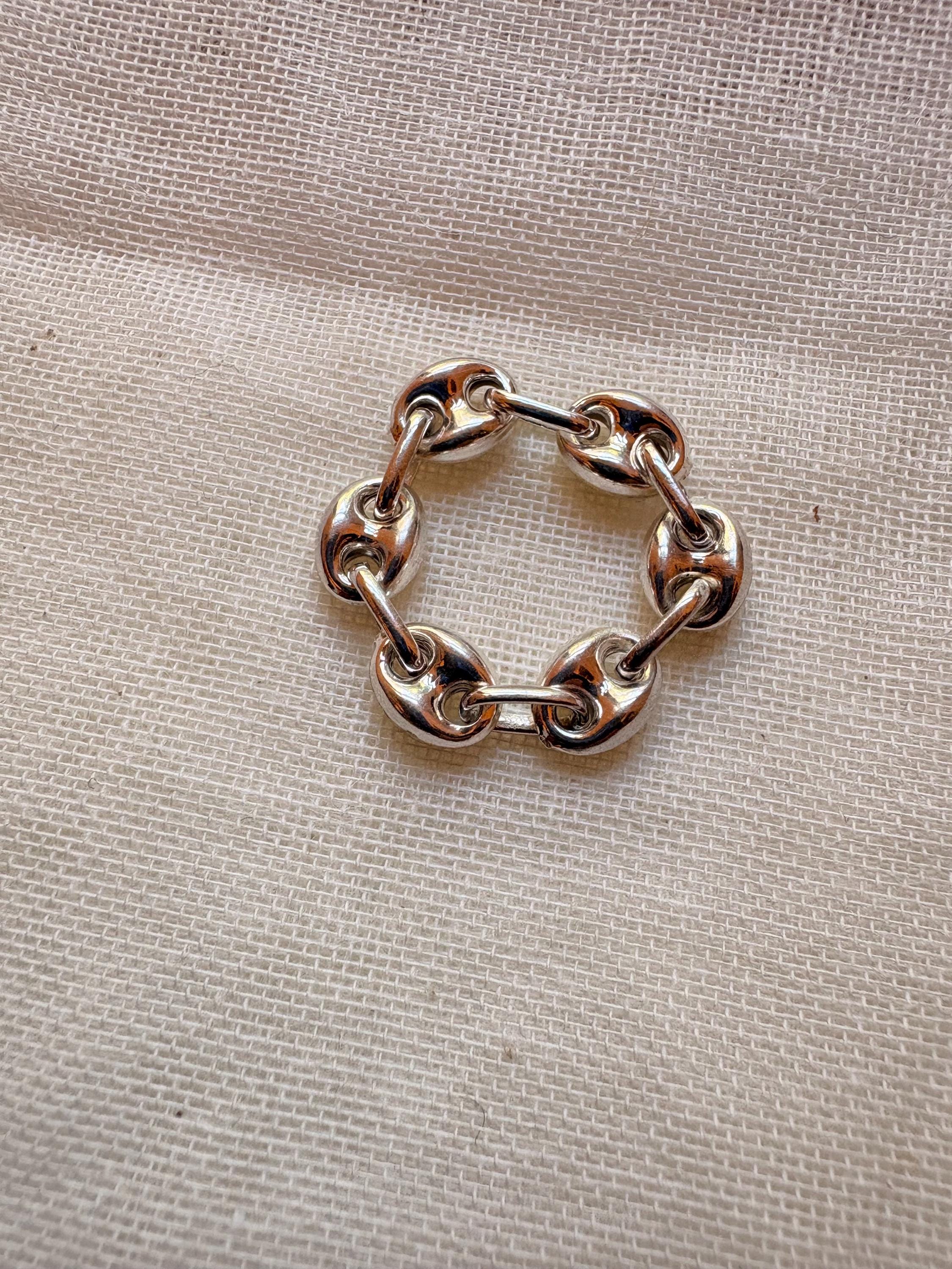 Sterling Silver Mariner Link Chain Ring
