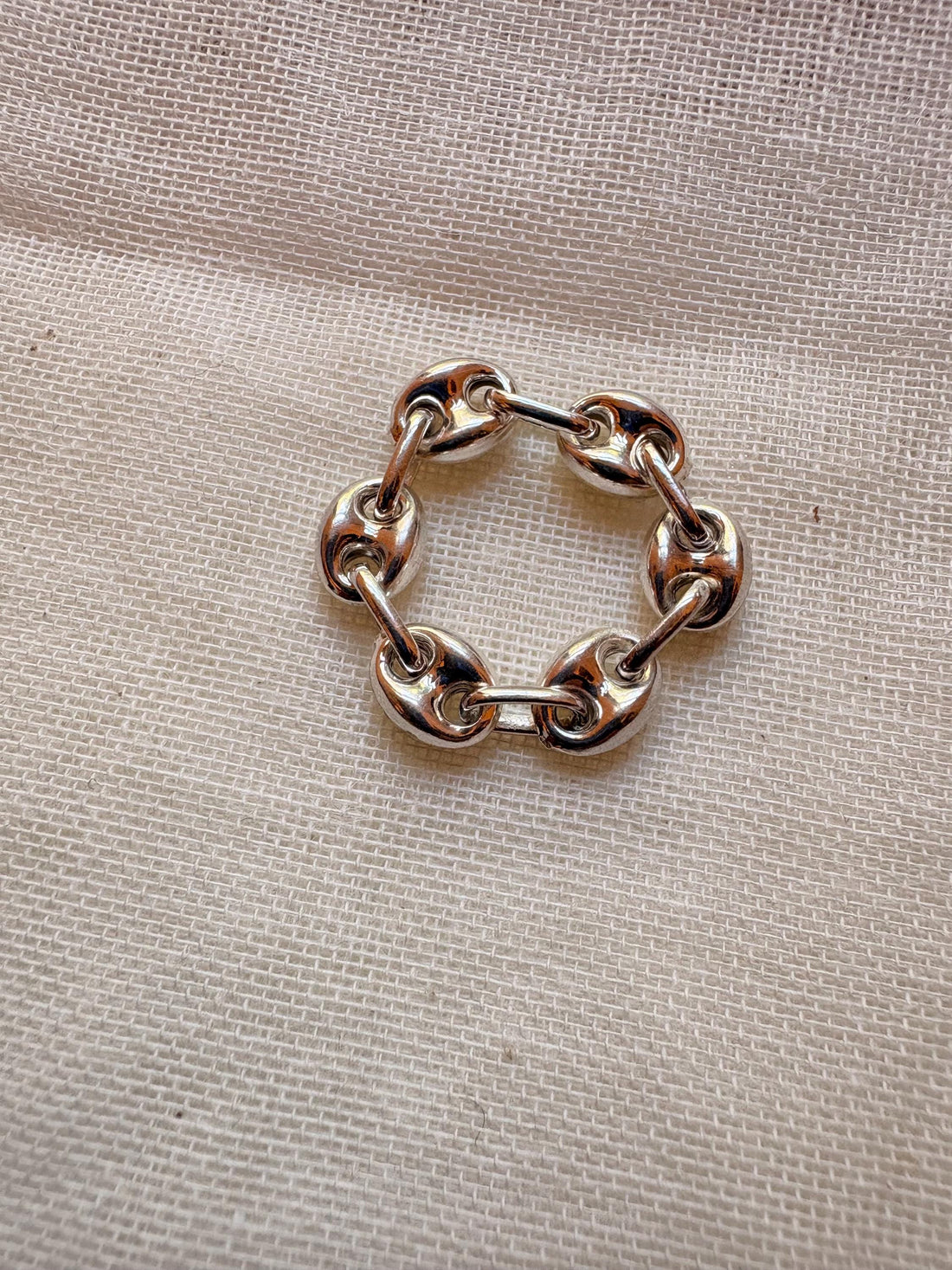 Sterling Silver Mariner Link Chain Ring