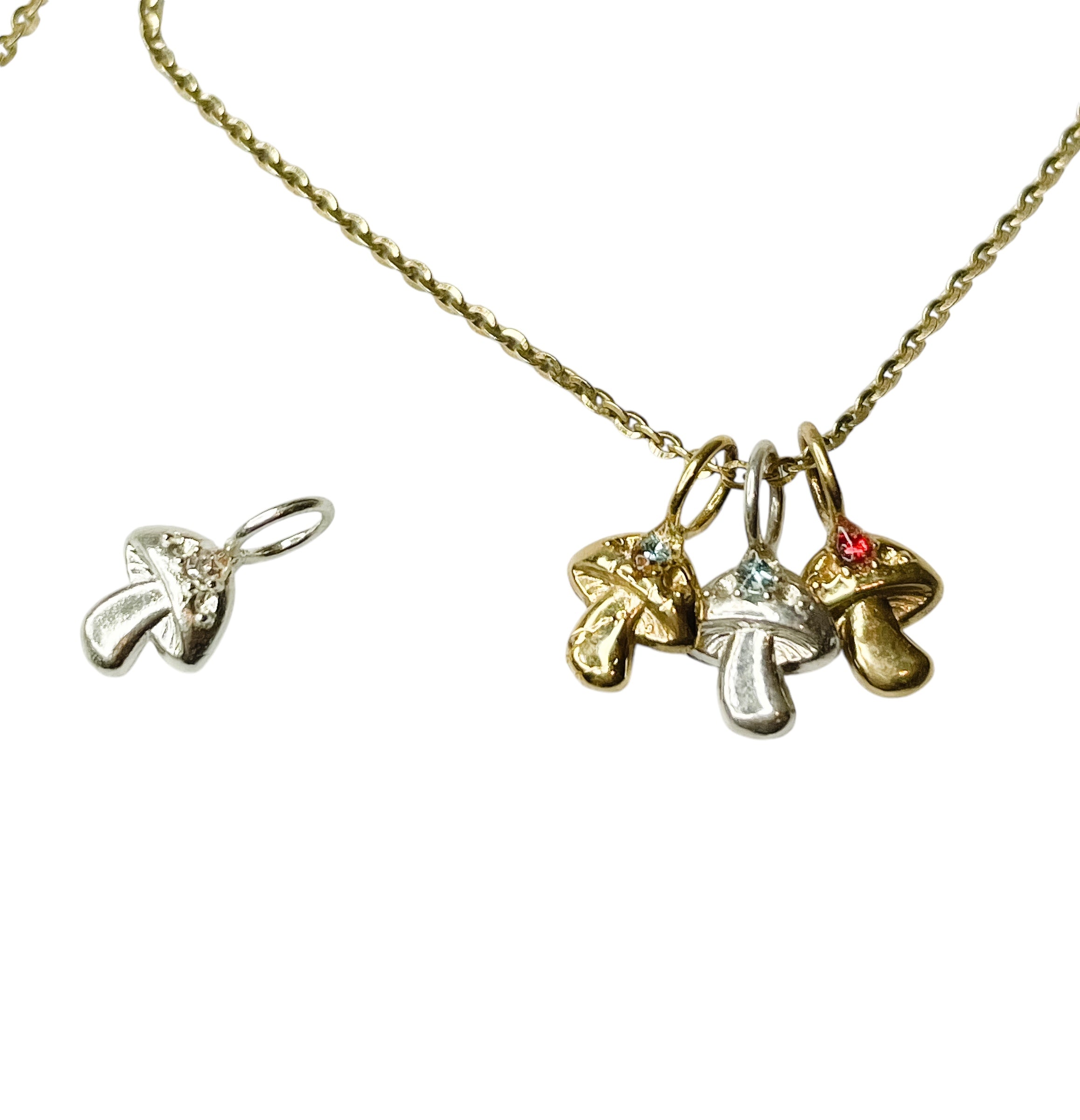 Mini Mushroom Charms (Mushroom pendant)